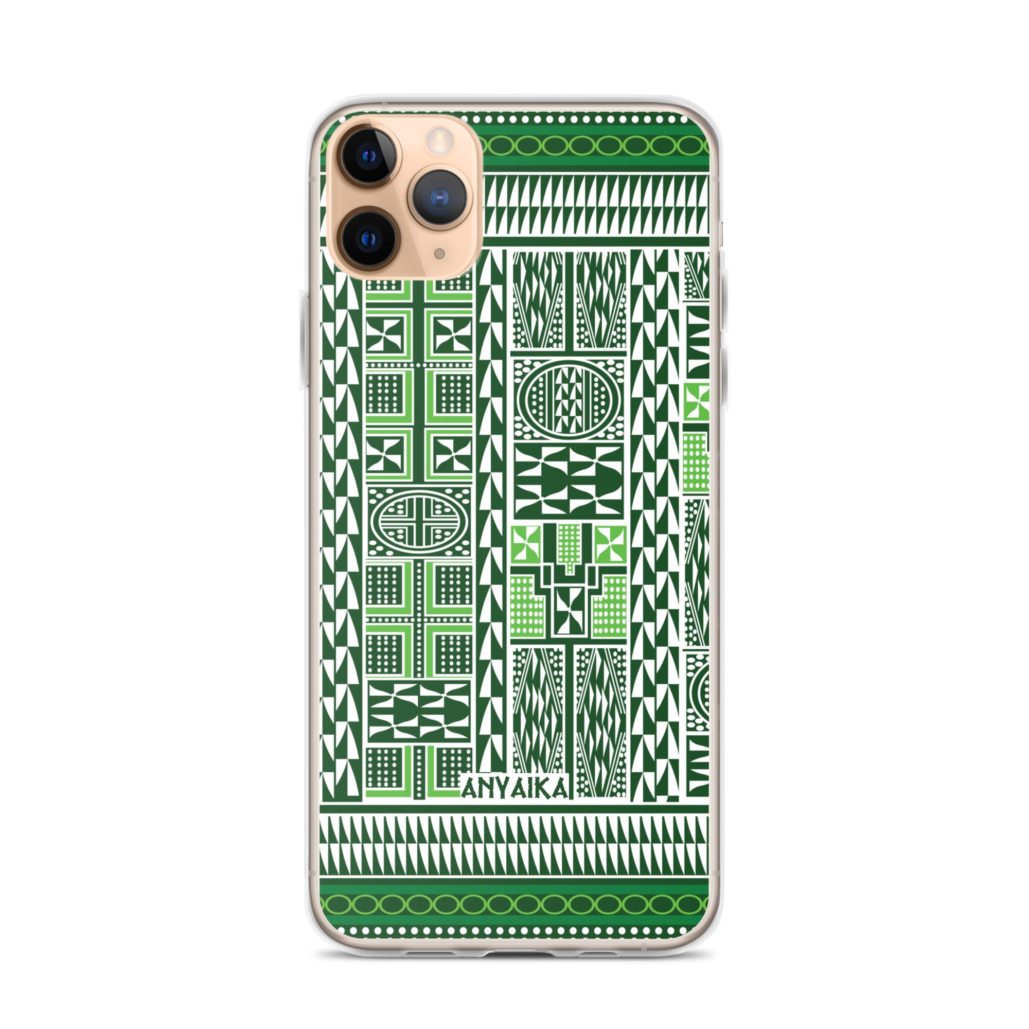 Tribal Tapestry Green Mix Clear Case for iPhone®