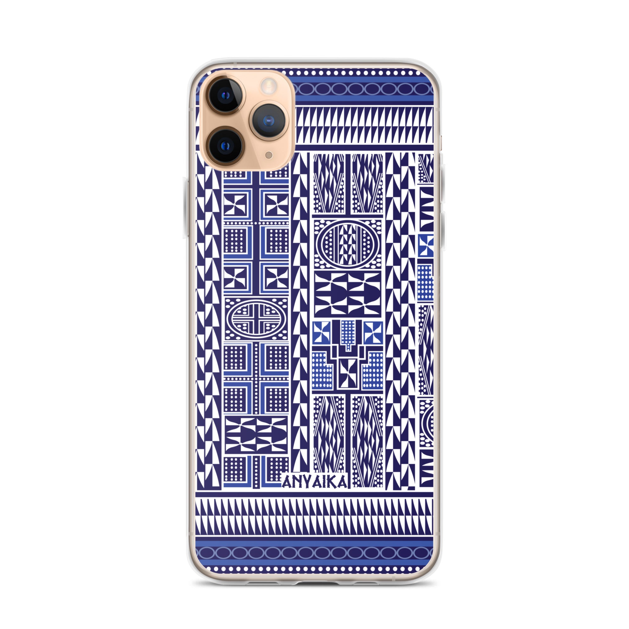 Tribal Tapestry Blue Mix Clear Case for iPhone®