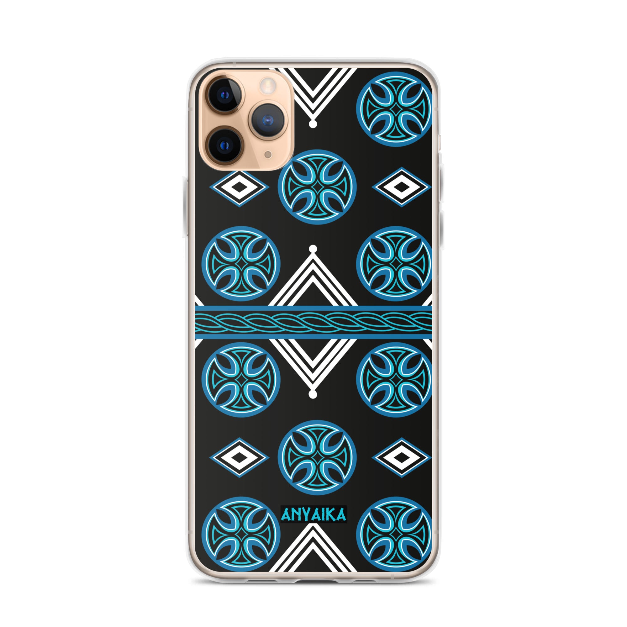 Royal Regalia Cerulean Blue Clear Case for iPhone®