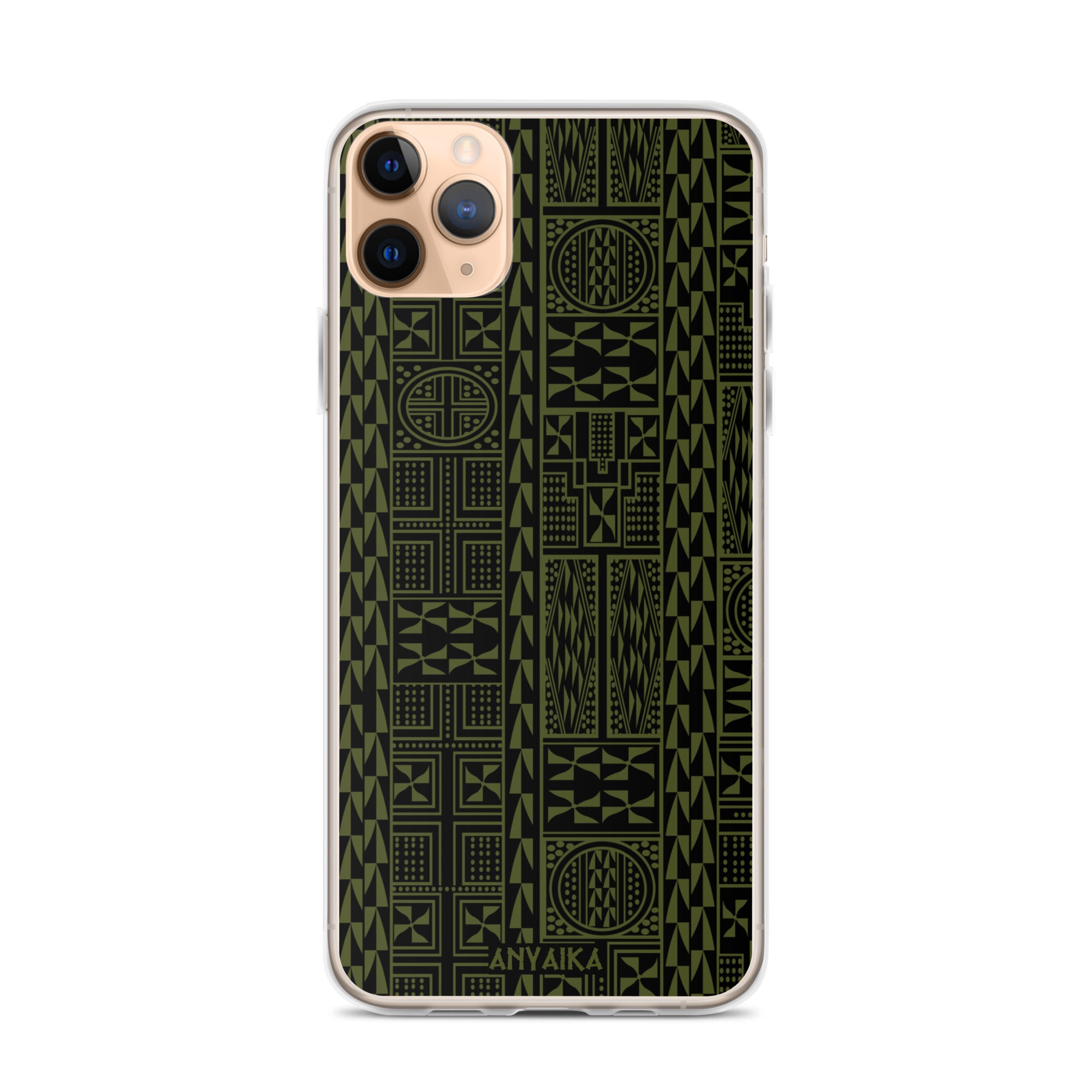 Black Mamba Army Green Clear Case for iPhone®