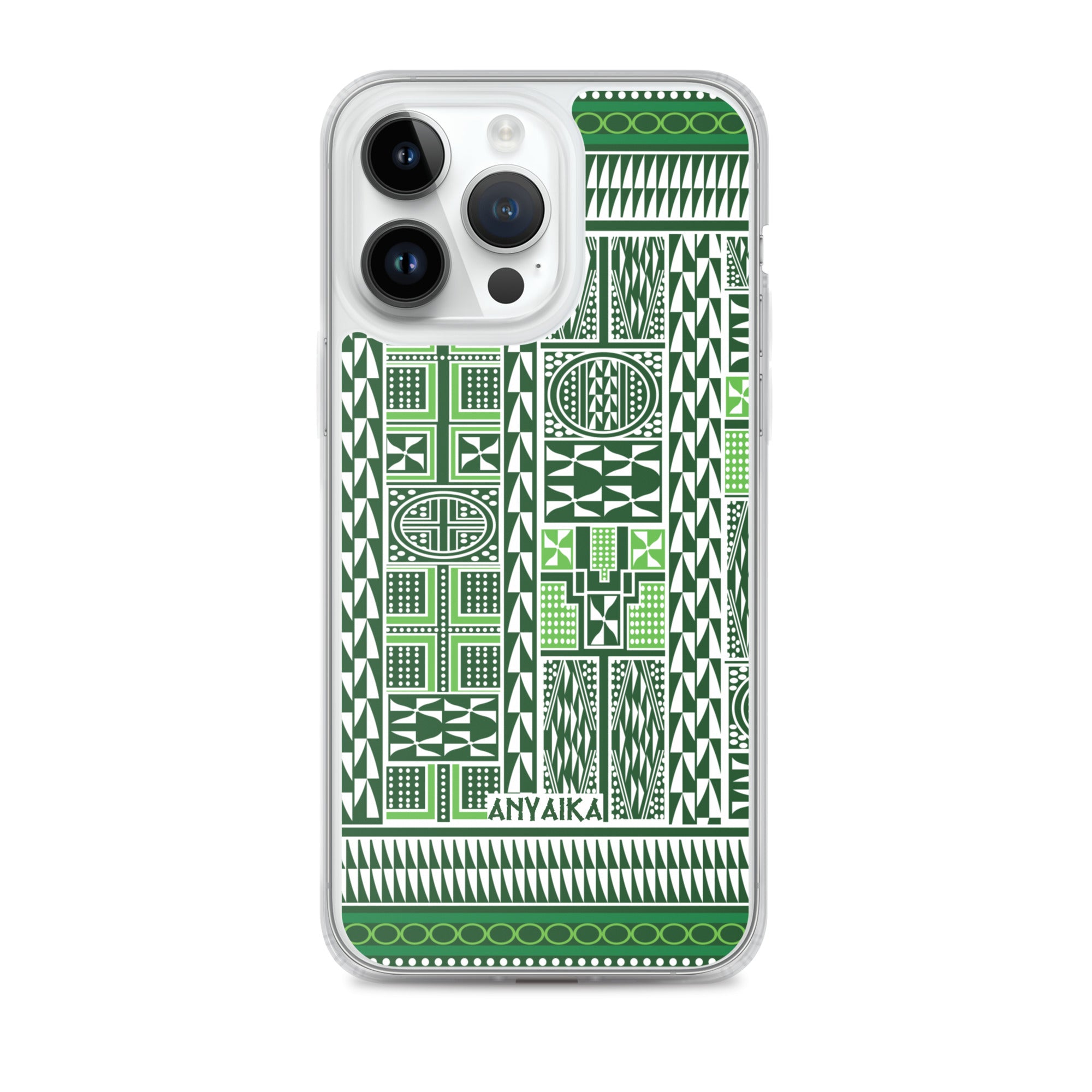 Tribal Tapestry Green Mix Clear Case for iPhone®