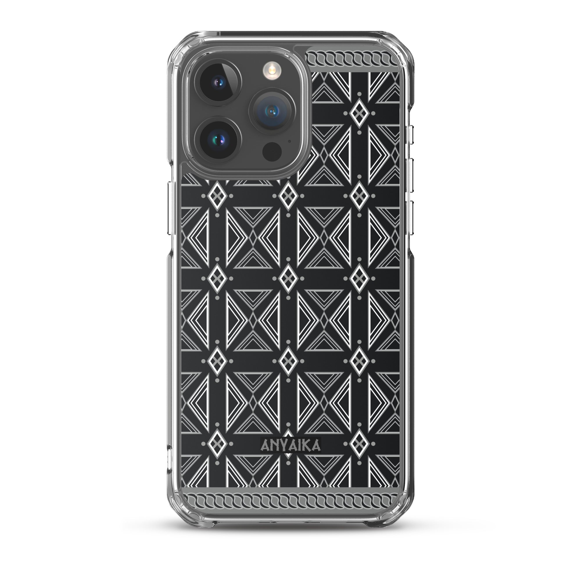 Mosaic of Makossa Gray Clear Case for iPhone®