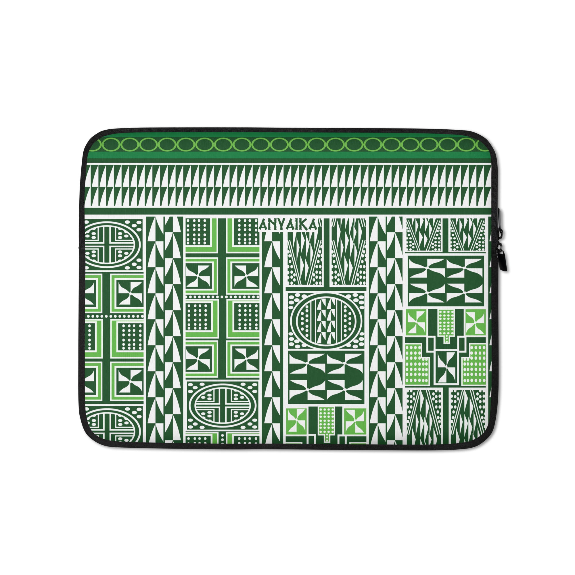 Tribal Tapestry Green Mix Laptop Sleeve