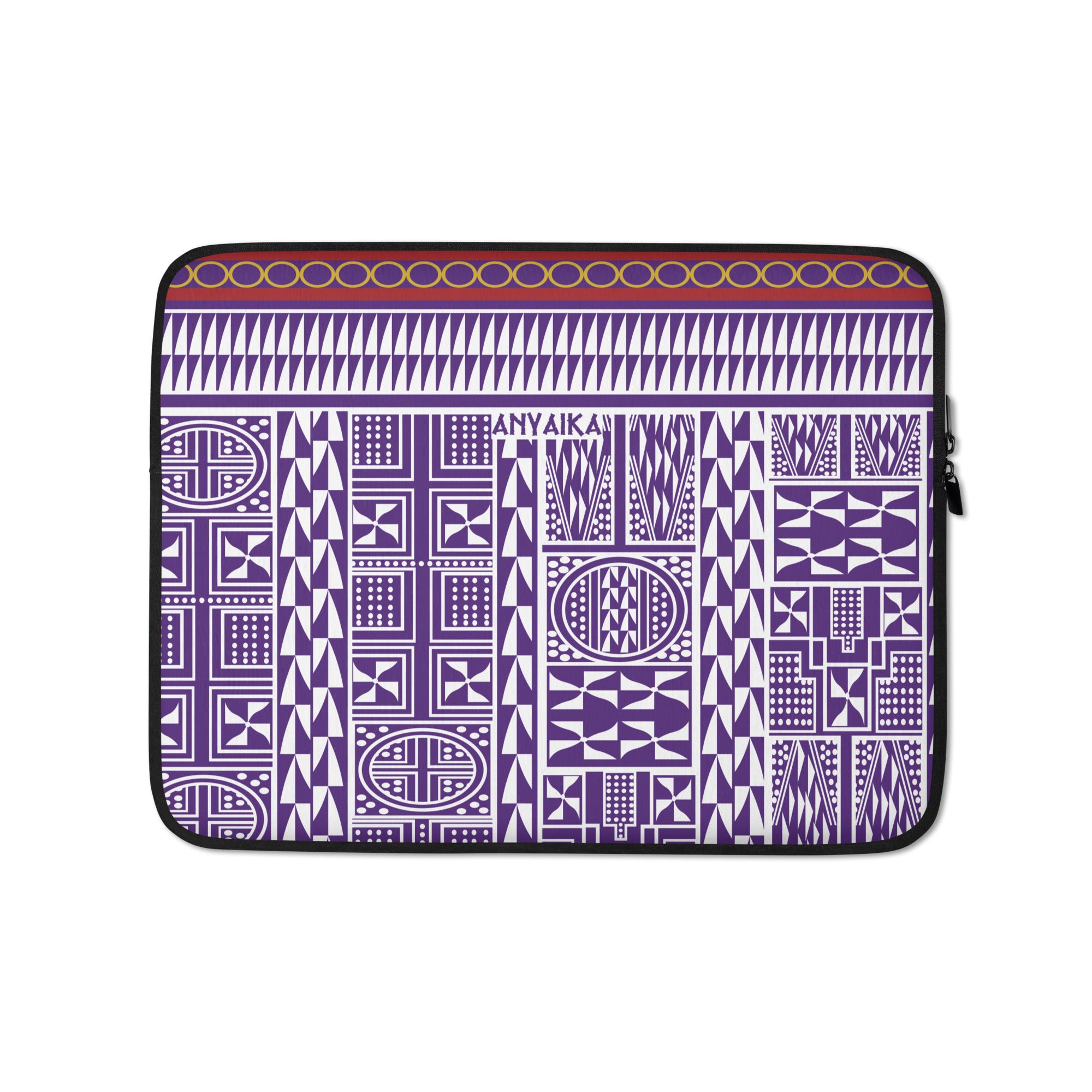 Tribal Tapestry Metallic Purple Mix Laptop Sleeve