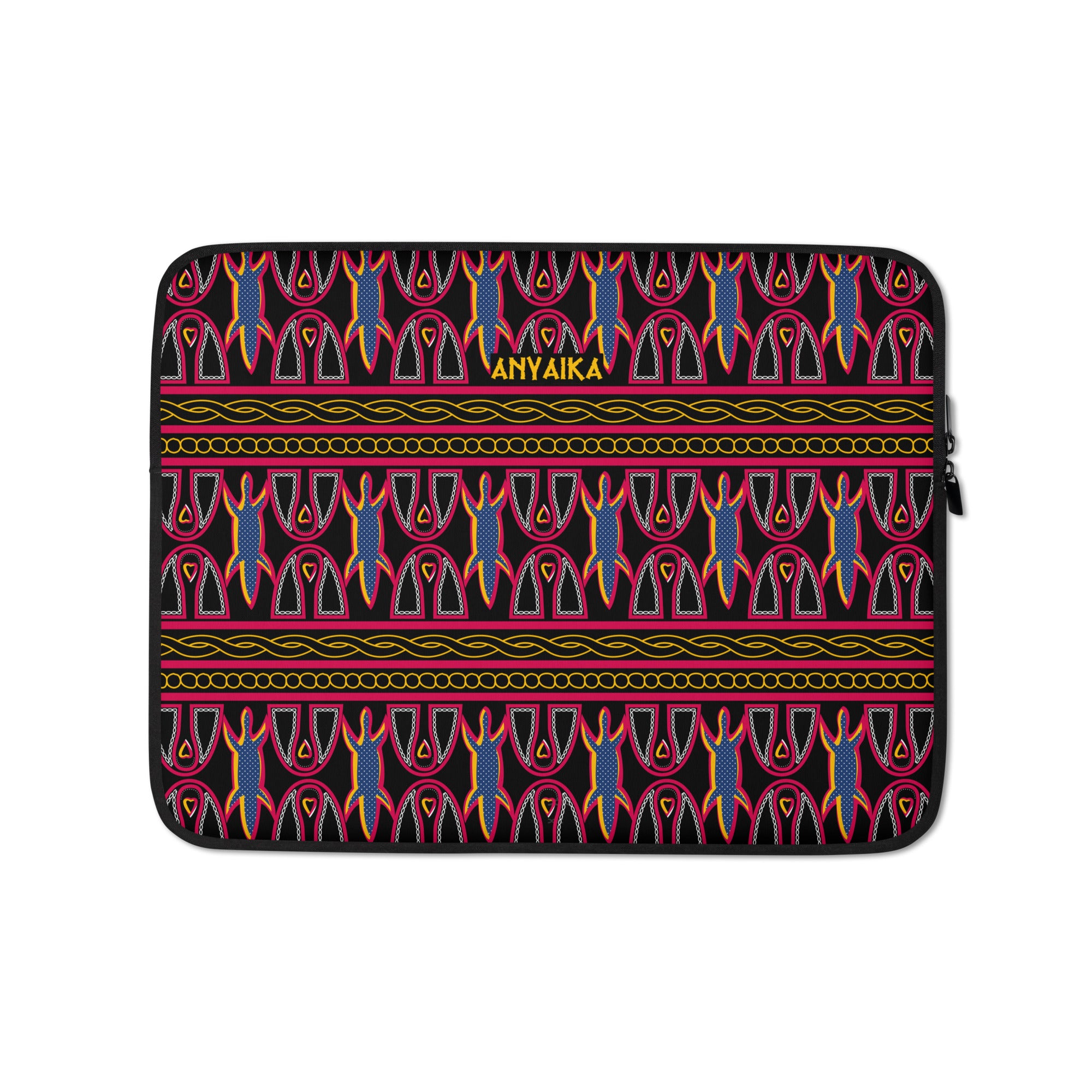 Toghu Crested Charms Black Laptop Sleeve