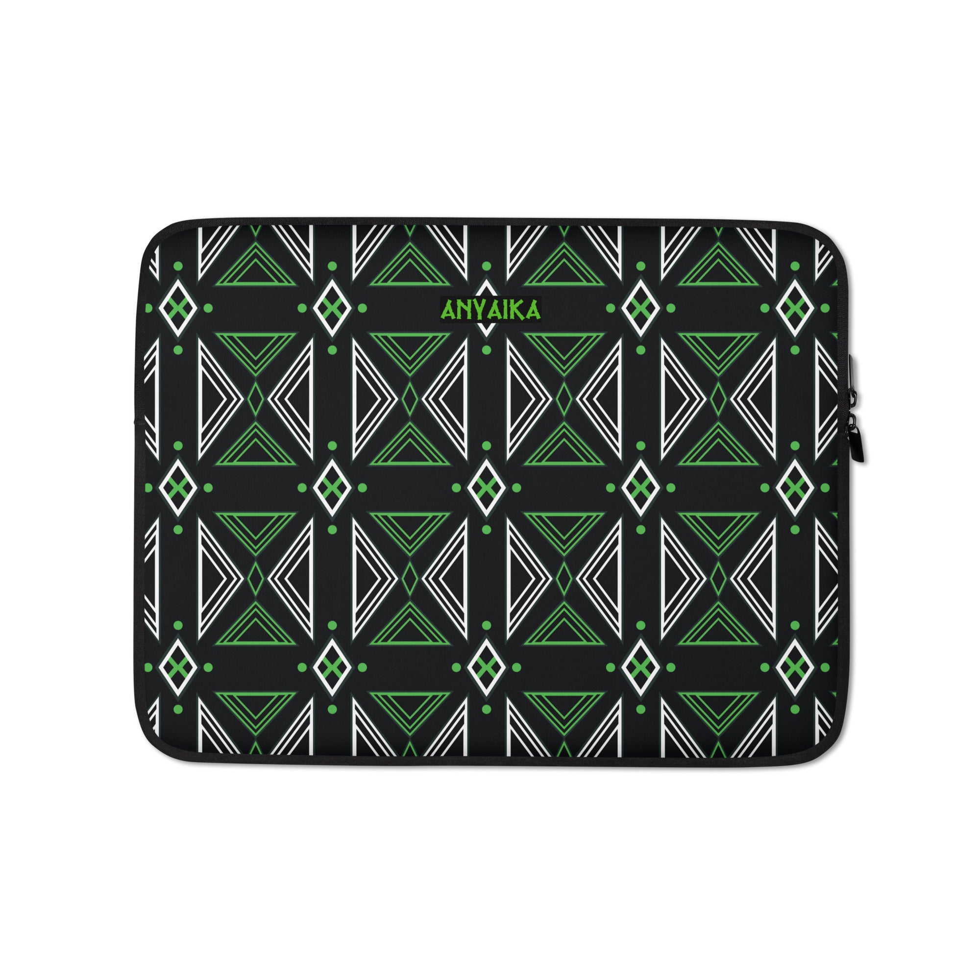 Mosaic of Makossa Kelly Green Laptop Sleeve