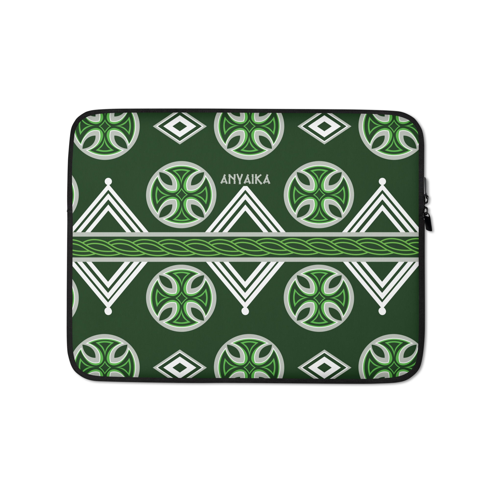 Royal Regalia Green Gray Mix Laptop Sleeve