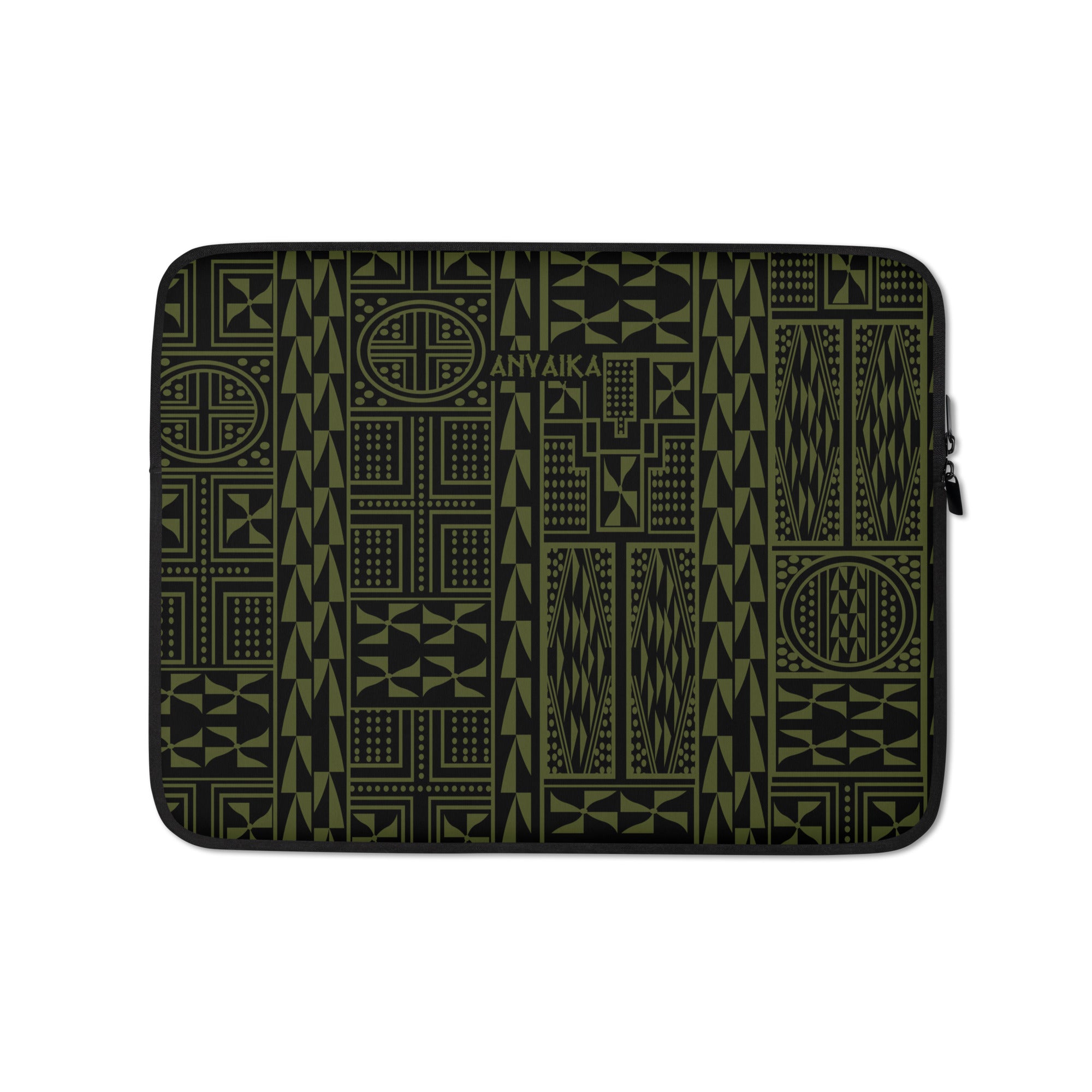 Black Mamba Army Green Laptop Sleeve