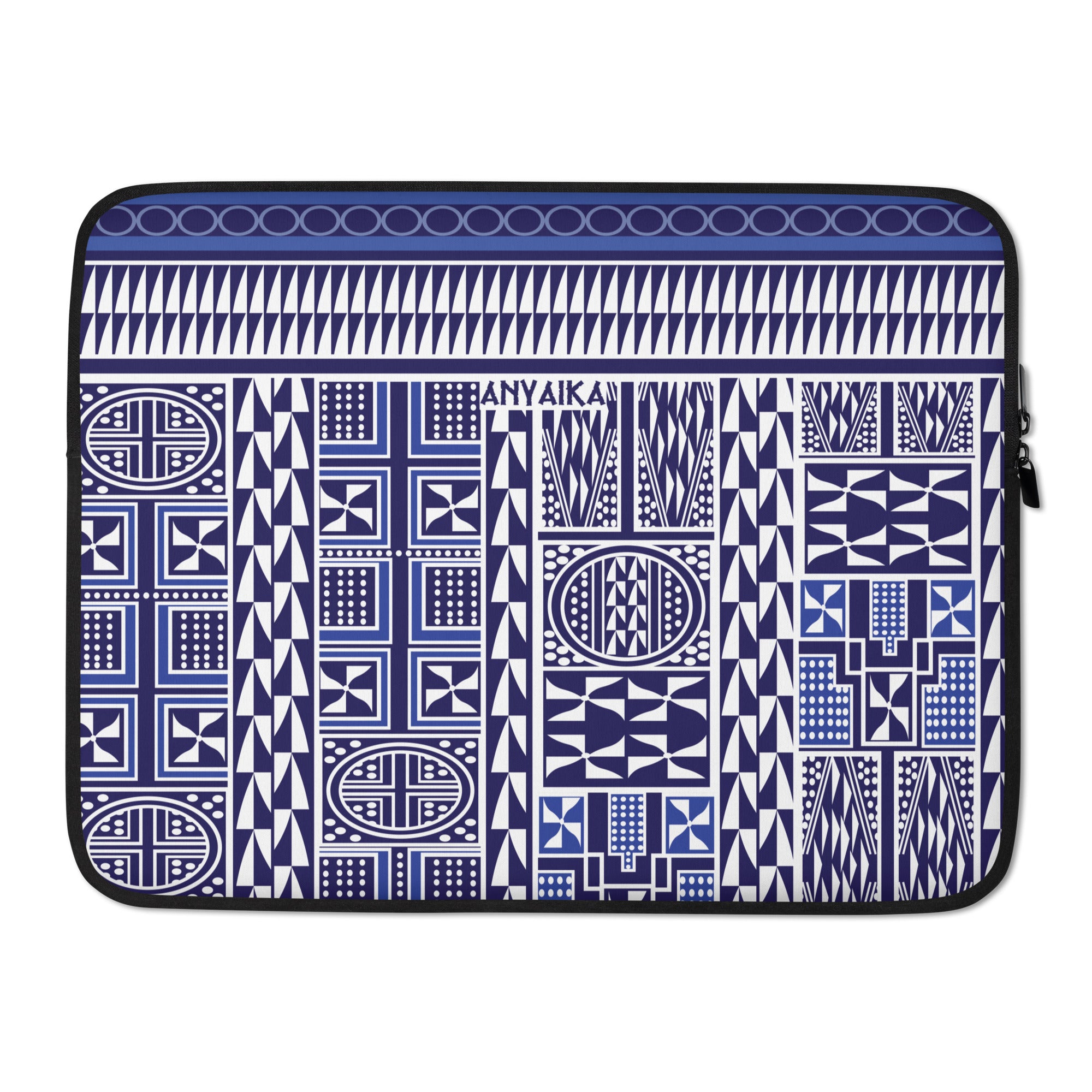 Tribal Tapestry Blue Mix Laptop Sleeve