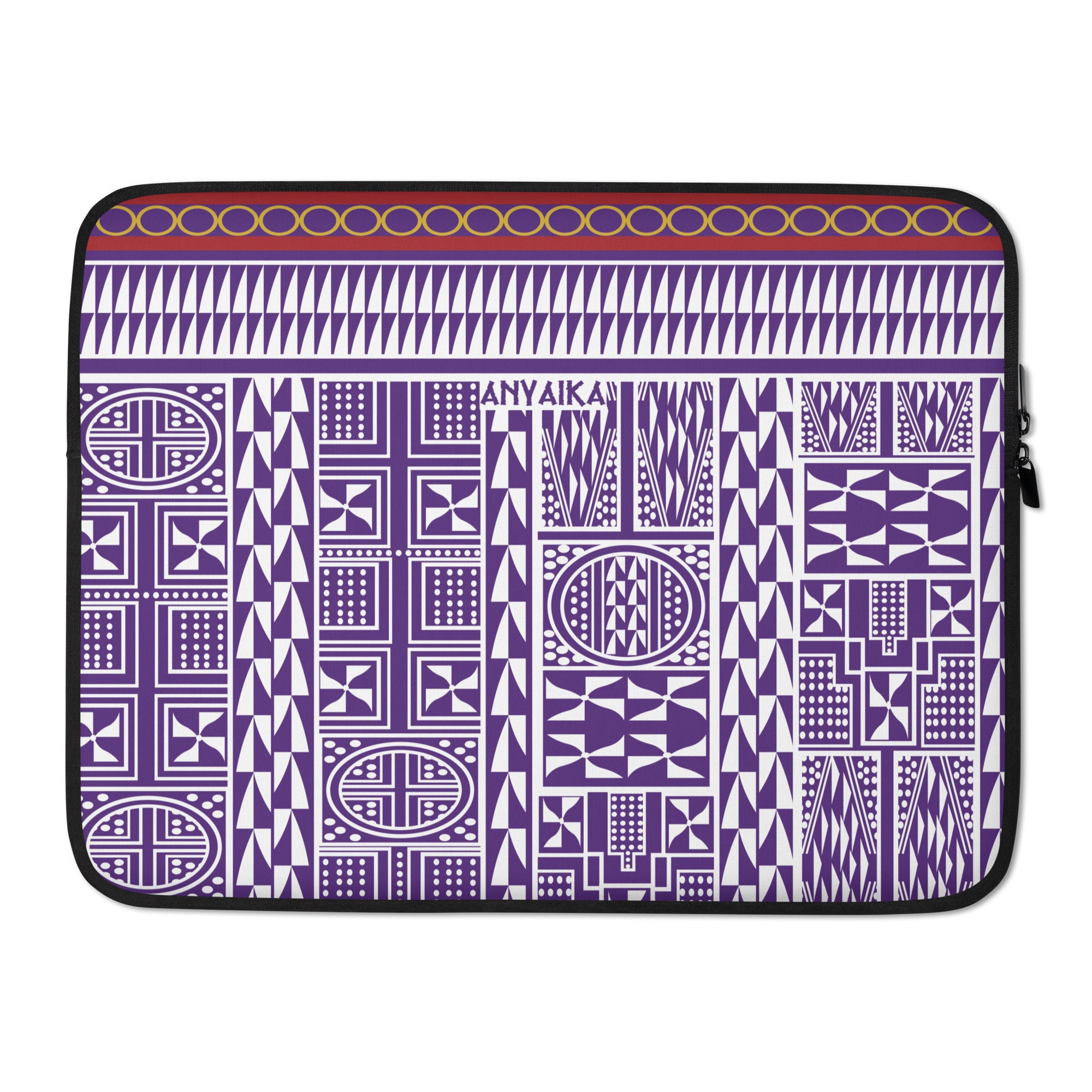 Tribal Tapestry Metallic Purple Mix Laptop Sleeve