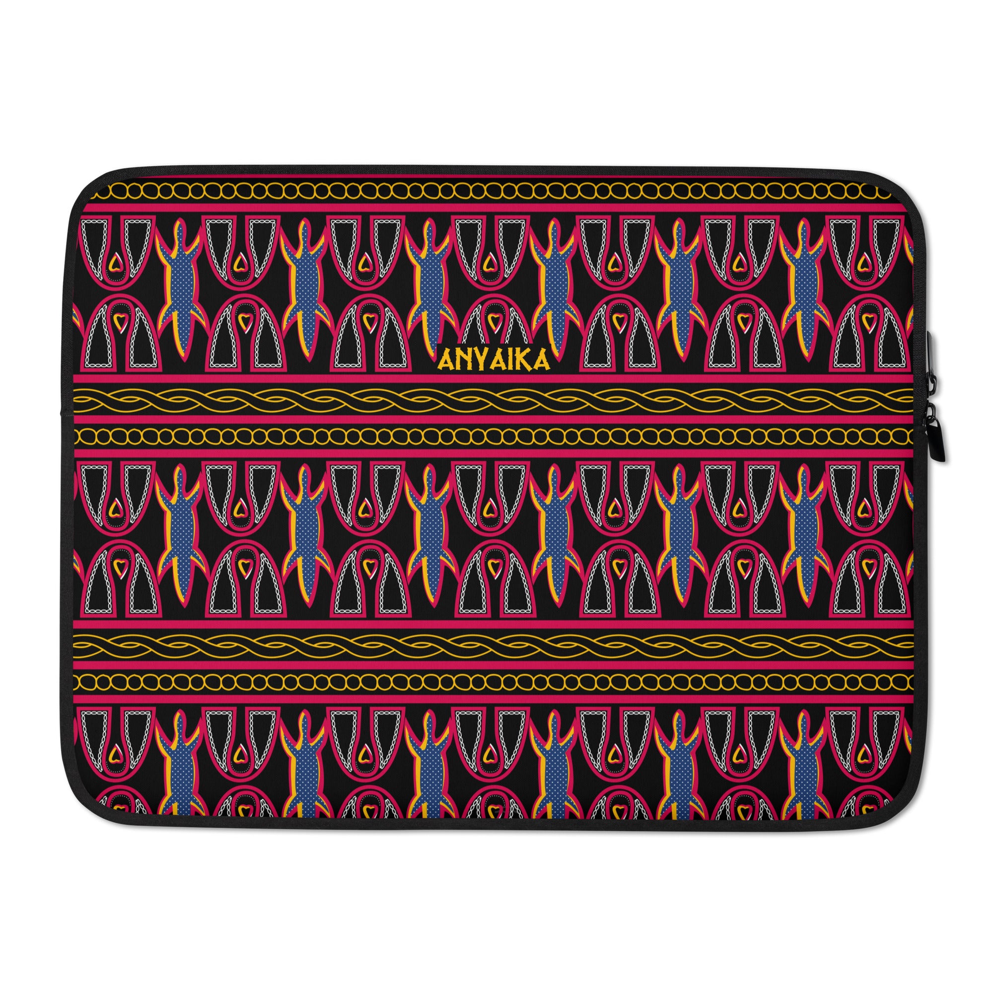 Toghu Crested Charms Black Laptop Sleeve