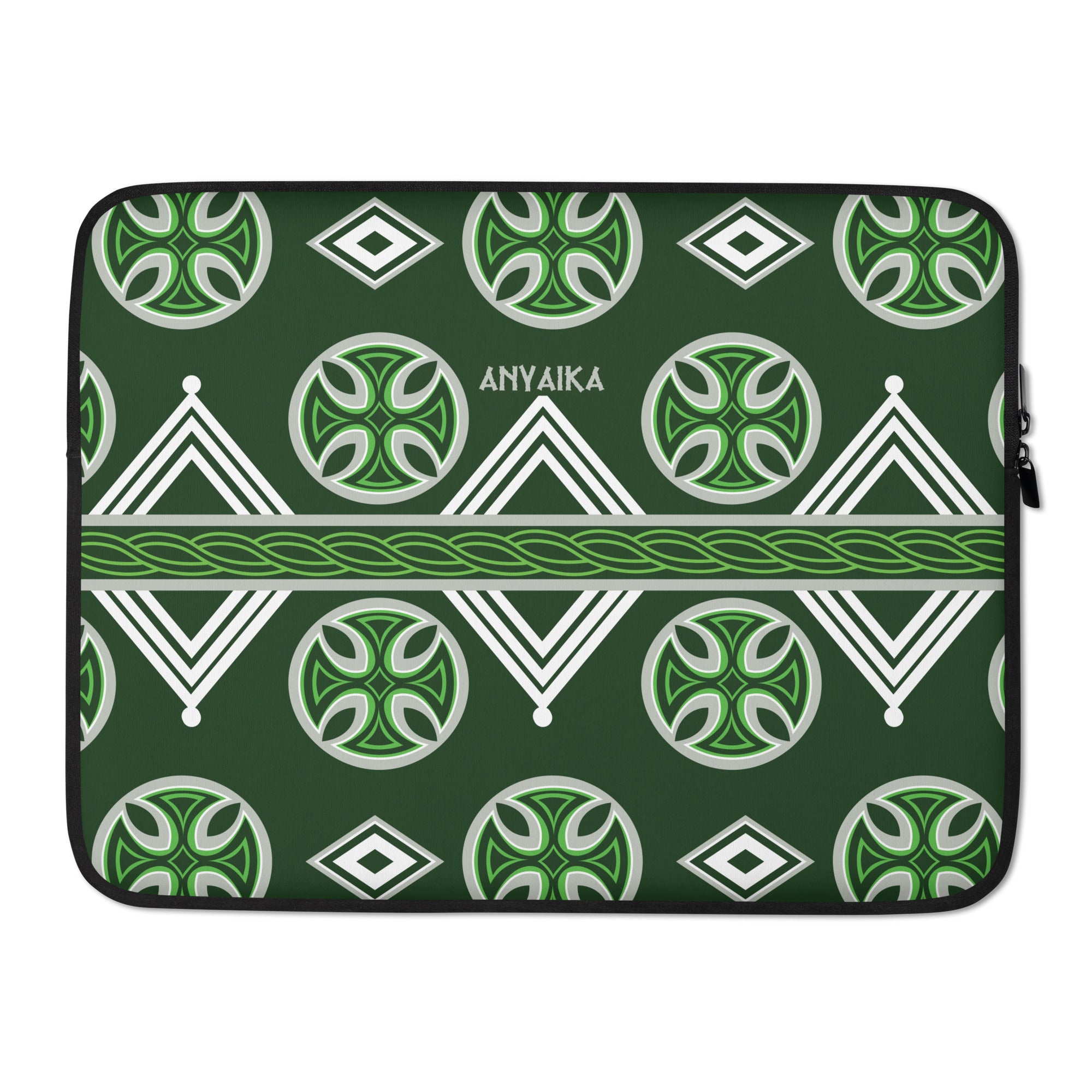 Royal Regalia Green Gray Mix Laptop Sleeve