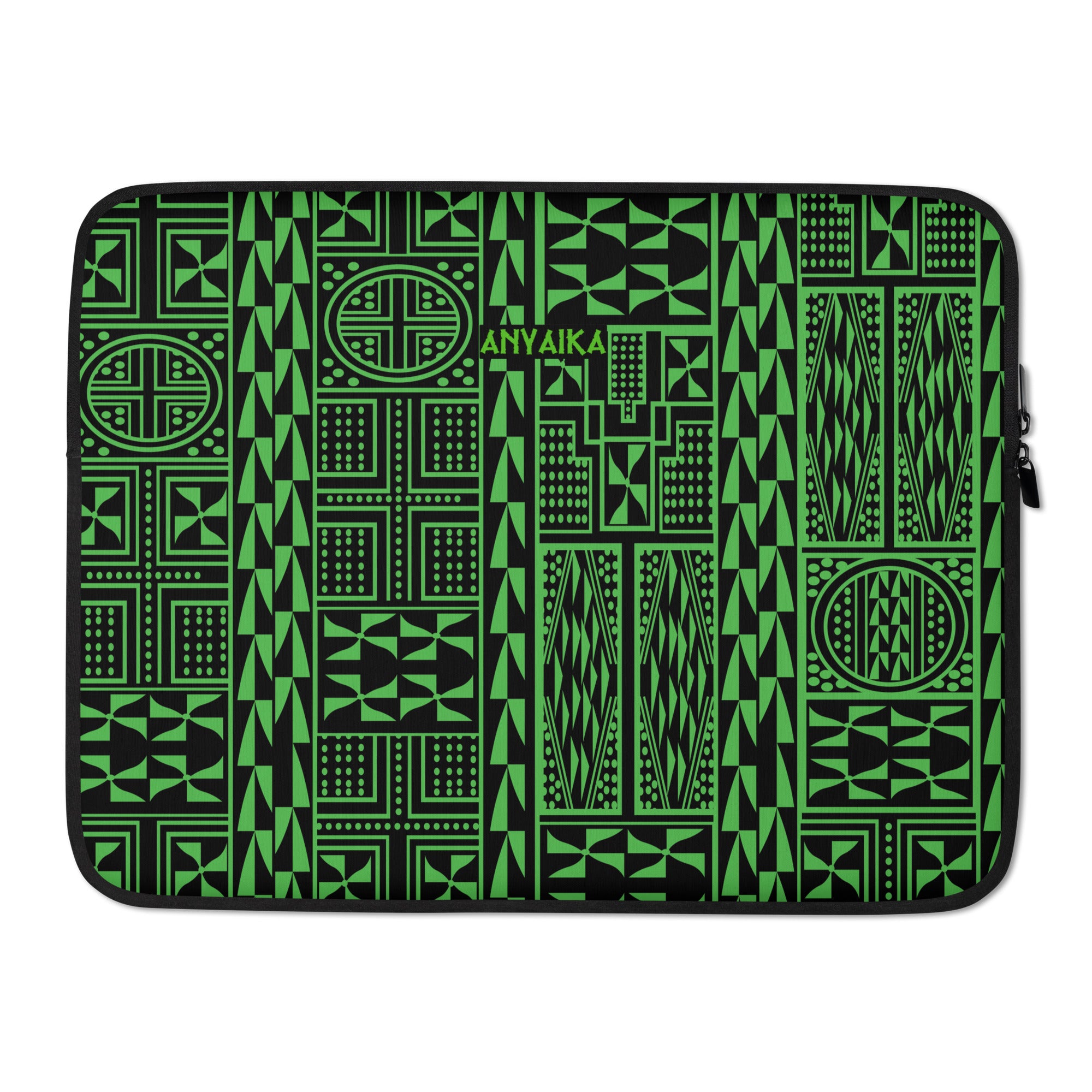 Black Mamba Kelly Green Laptop Sleeve