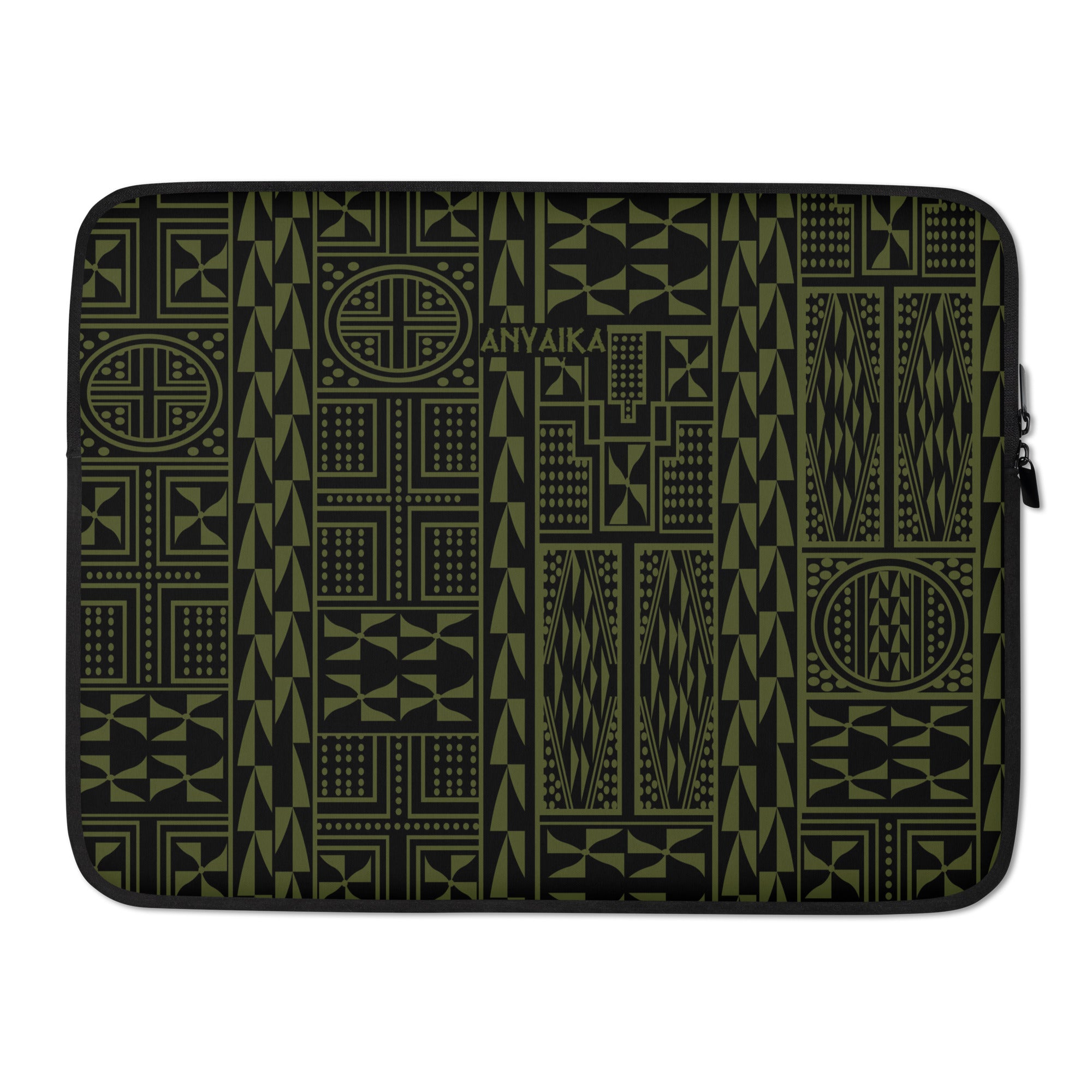 Black Mamba Army Green Laptop Sleeve