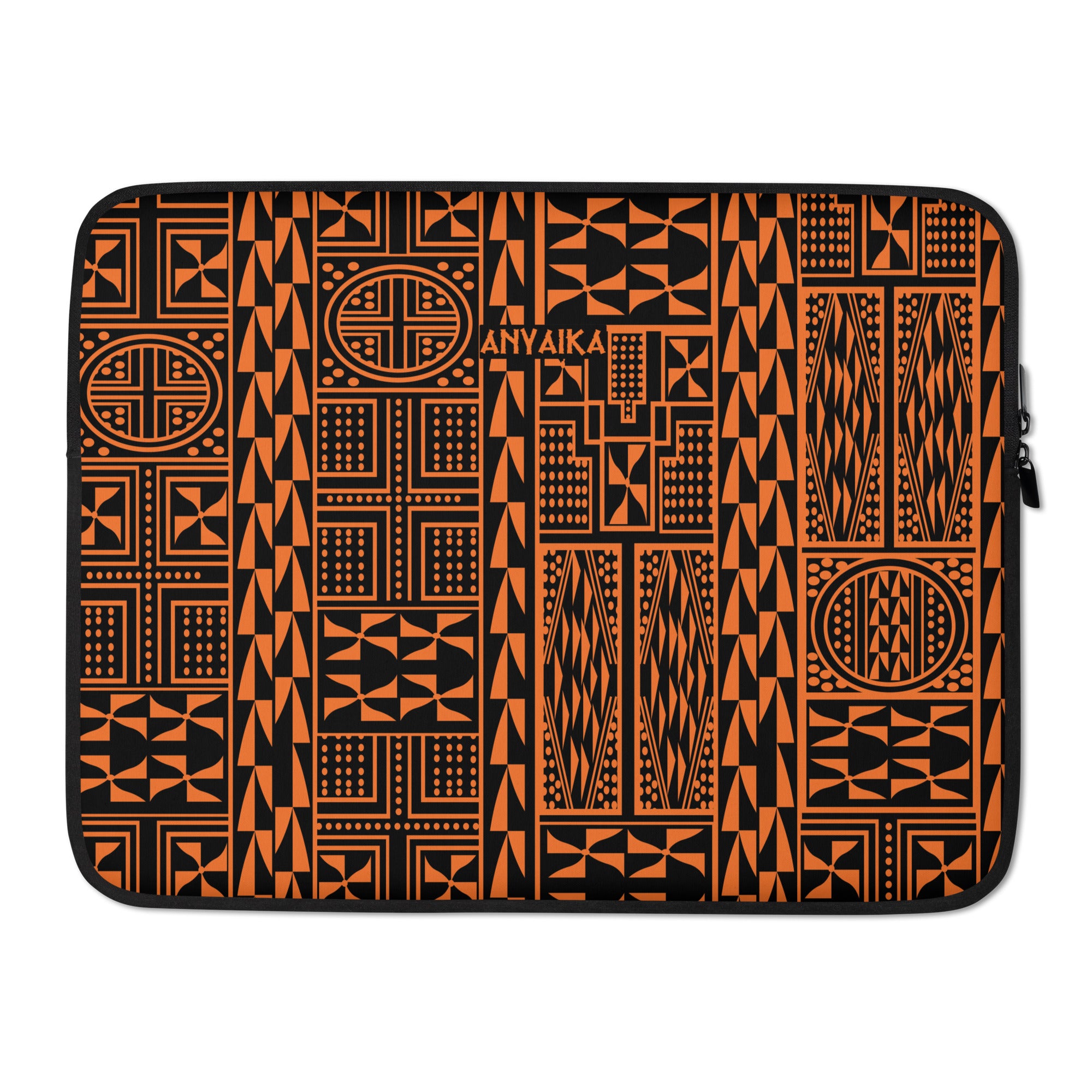 Black Mamba Mango Orange Laptop Sleeve