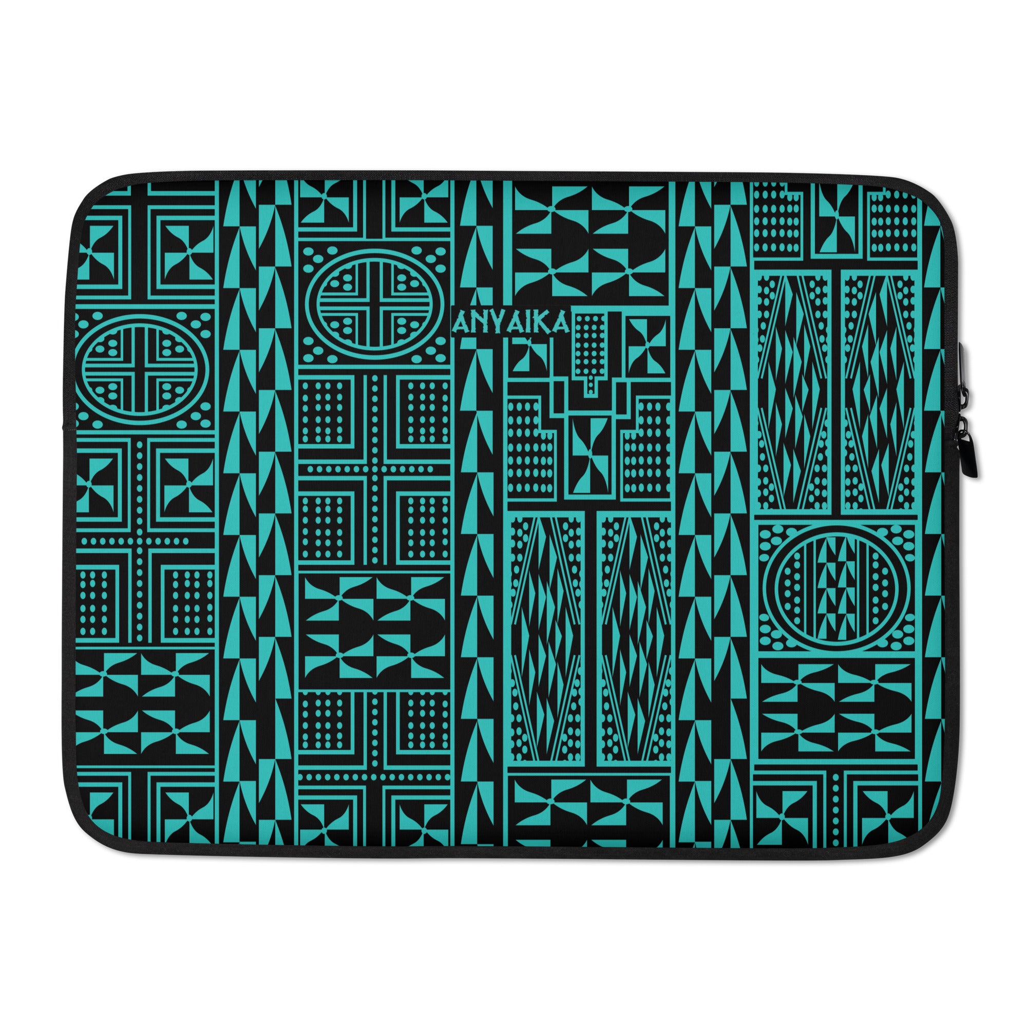 Black Mamba Turquoise Laptop Sleeve