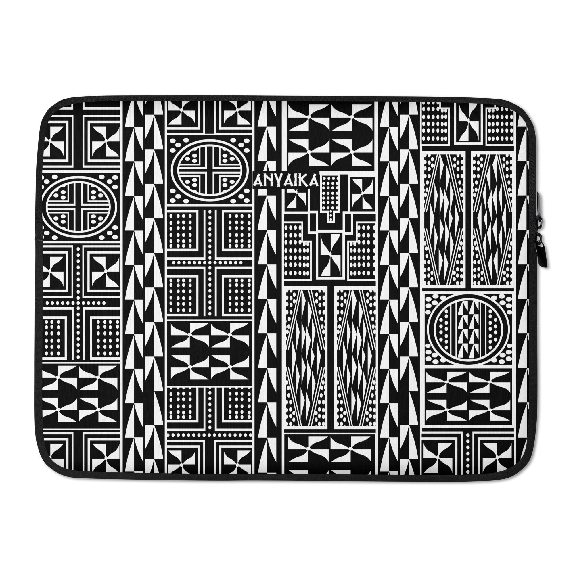 Black Mamba White Laptop Sleeve