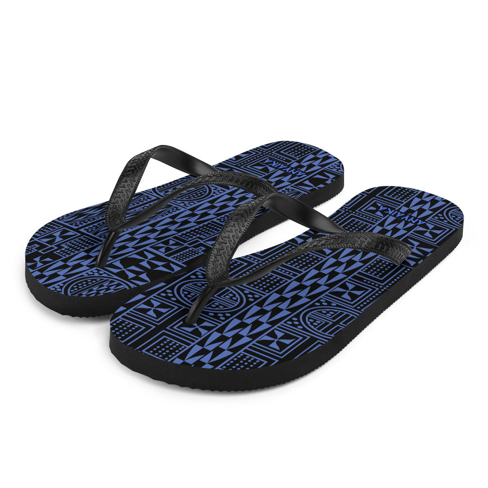 Black Mamba Royal Blue Flip-Flops