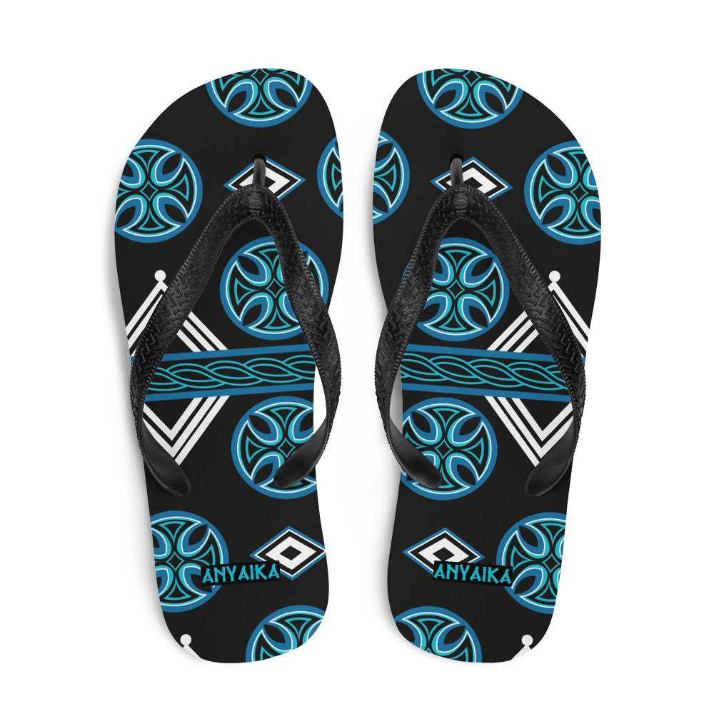 Royal Regalia Cerulean Blue Flip-Flops