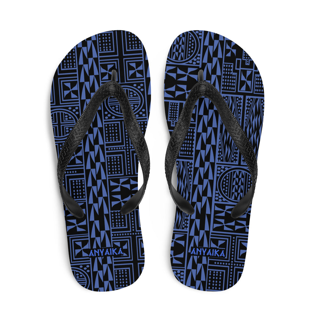 Black Mamba Royal Blue Flip-Flops