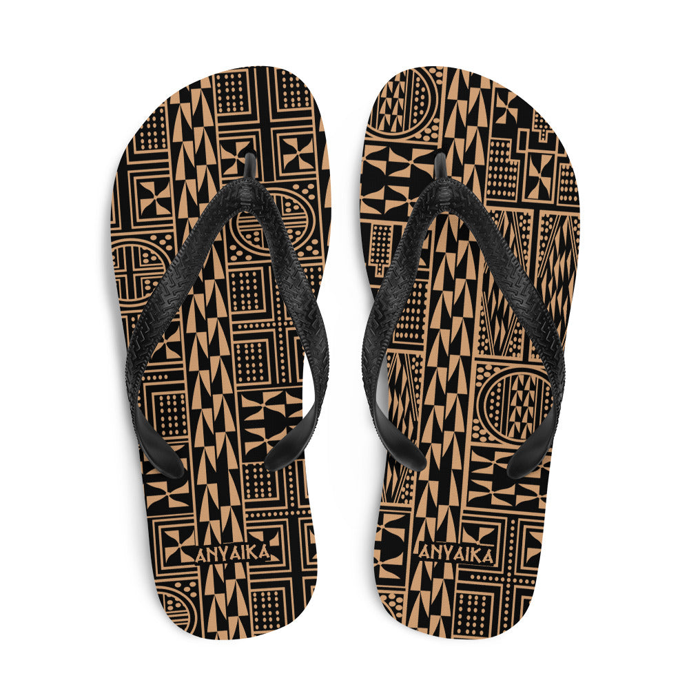 Black Mamba Nude Flip-Flops