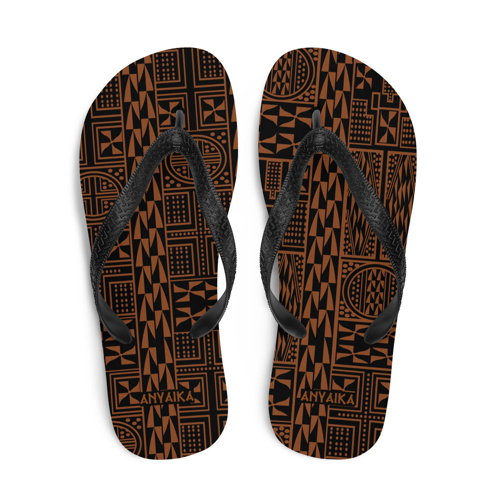 Black Mamba Chocolate Brown Flip-Flops