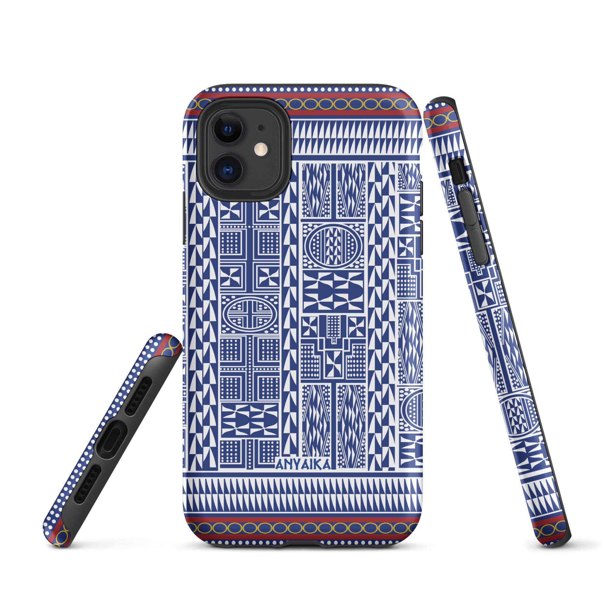 Tribal Tapestry Dark Cerulean Blue Mix Case for iPhone®