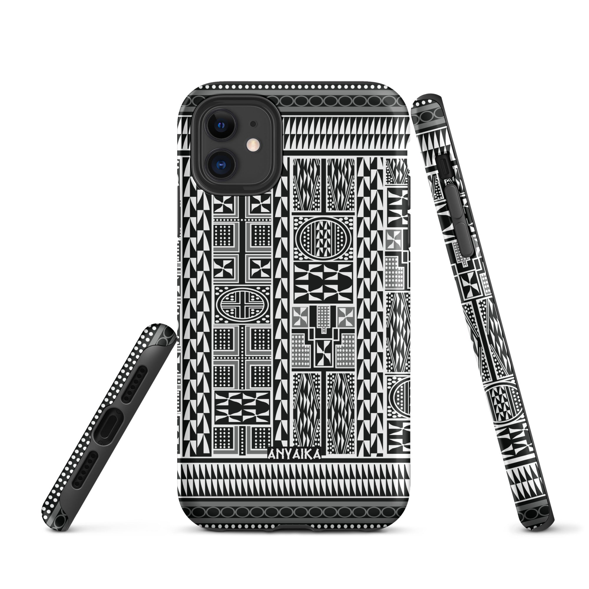 Tribal Tapestry Black Gray Mix Case for iPhone®