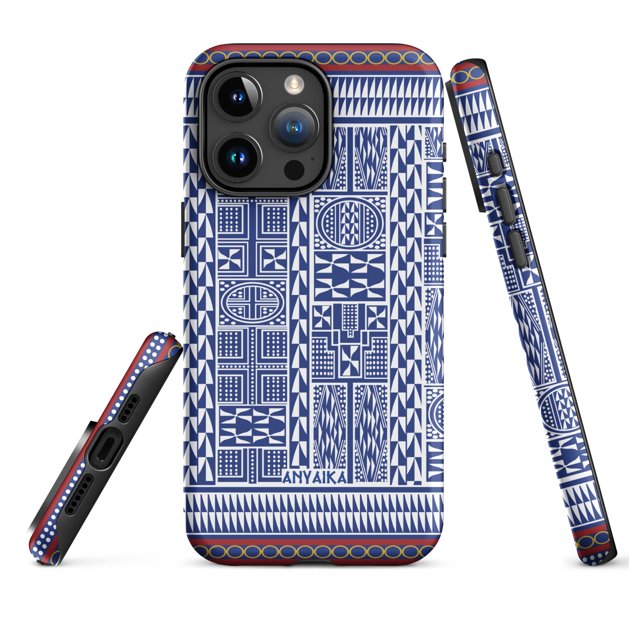 Tribal Tapestry Dark Cerulean Blue Mix Case for iPhone®